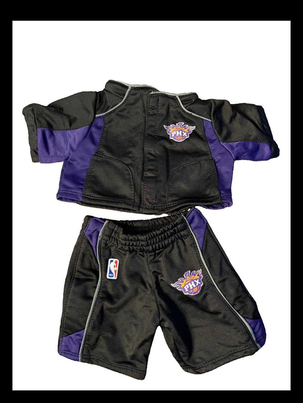 Vintage Build-A-Bear Workshop NBA Phoenix Suns Warm-Up Suit Jacket Pants RARE